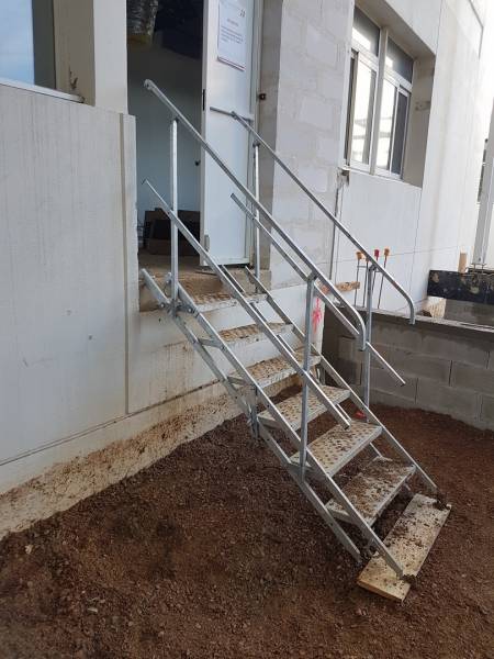 escalier de chantier temporaire