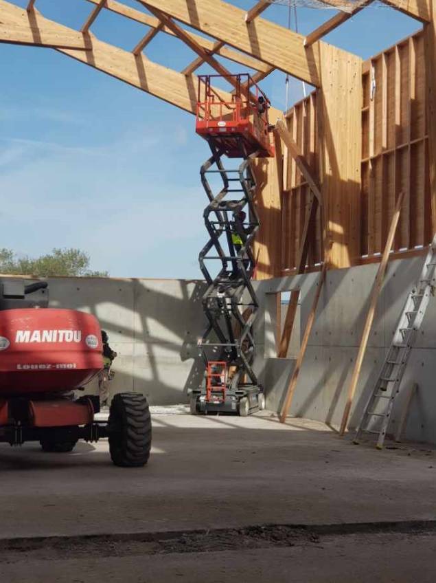 pose de filets anti-chute