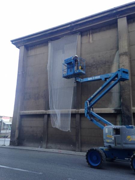 INSTALLATION DE FILETS ANTI CHUTE AU PORT AUTONOME A MARSEILLE, 13.