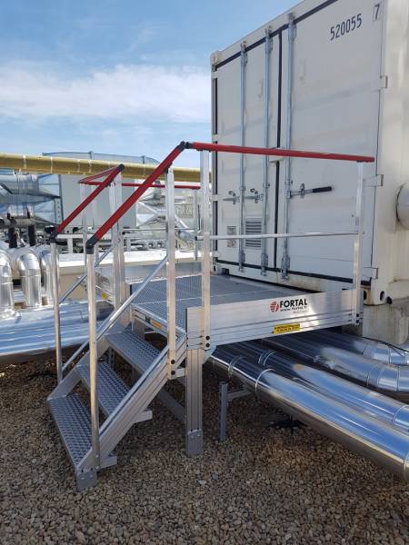 Réalisation d’une plate-forme sur un site de fabrication de produits alimentaires pour chien.