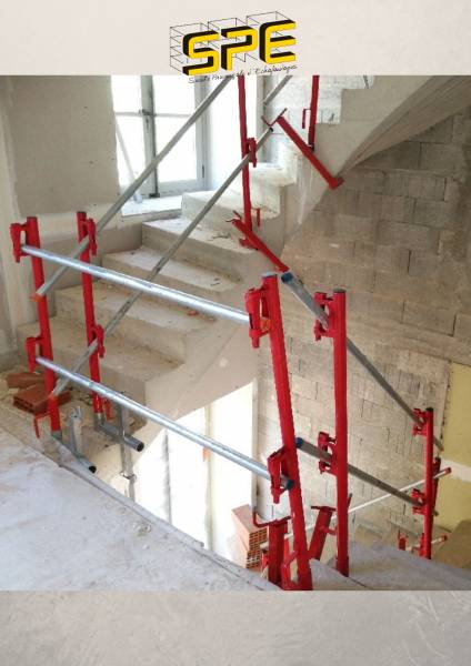 Protection escalier pour la réhabilitation d'un domaine viticole