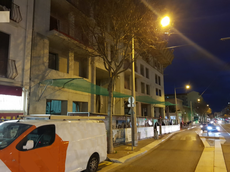 nice pose de filet de protection