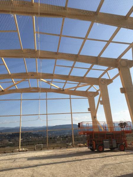 filet et vente sur charpente bois dans le vaucluse apt