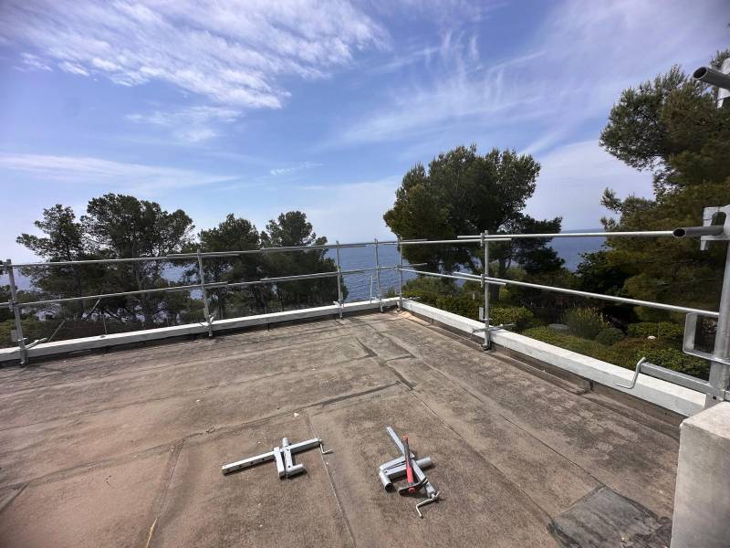 garde corps sur chantier dans le var