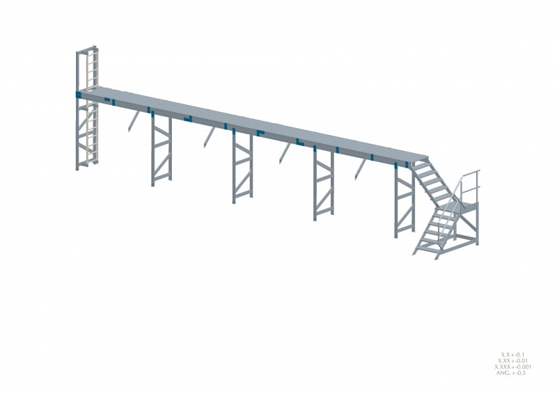 PASSERELLE DE FRANCHISSEMENT EN ALUMINIUM SPE