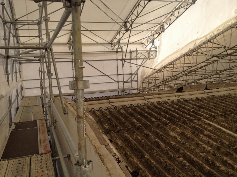 ECHAFAUDAGE SUR TOIT OPERA AVEC BACHE MARSEILLE 13