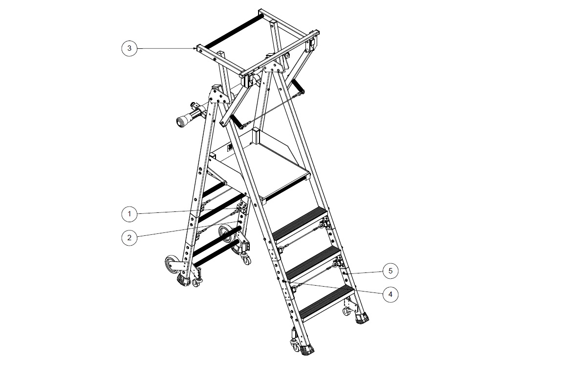Croquis plateforme roulante